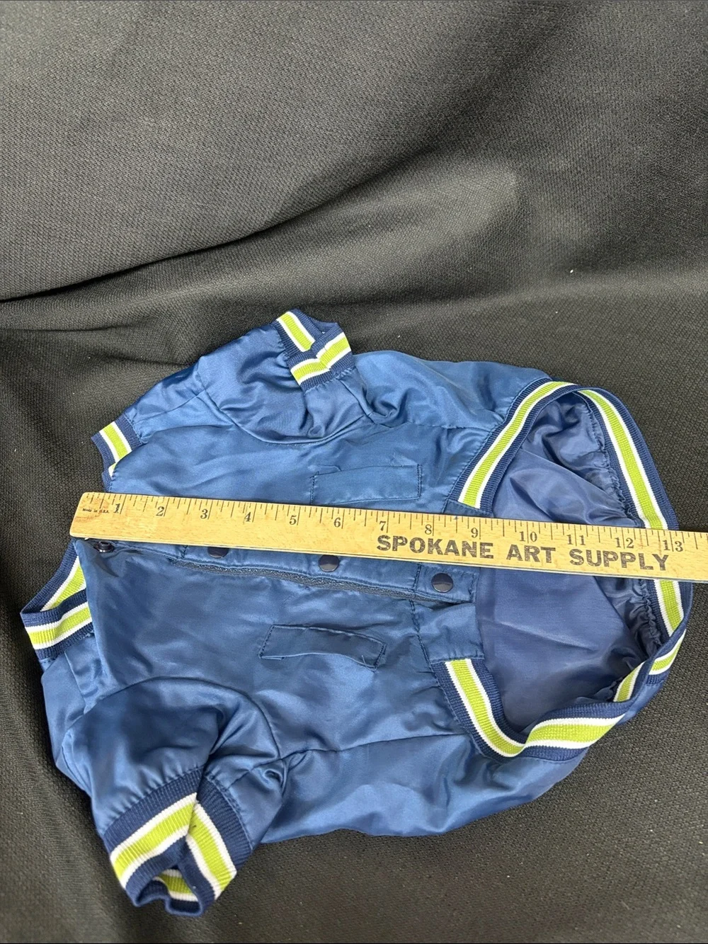 Seattle Seahawks satin dog bomber jacket